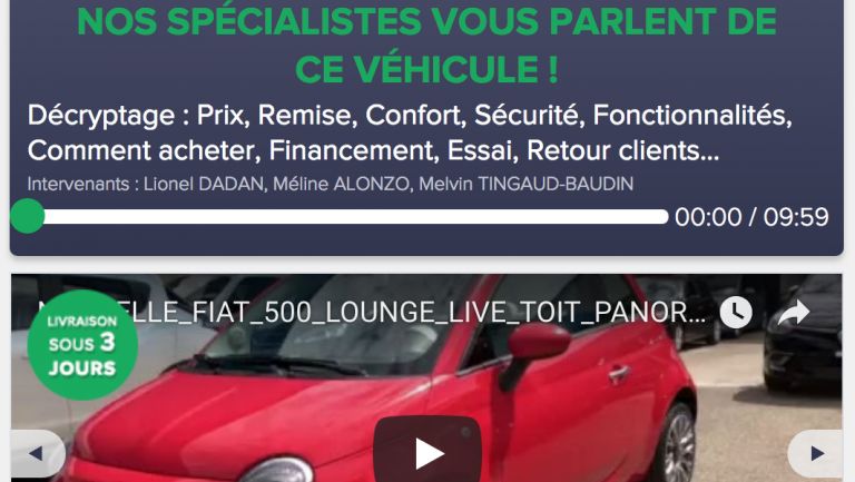 Ce Mardi 7 AOUT 2018 Lyon's Automobiles à créé le premier site internet de réservation et vente automobile en mode PODCAST
