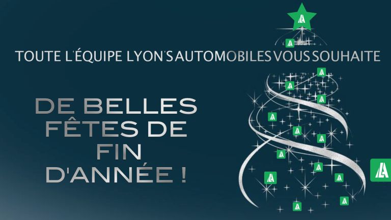 Toute l'équipe Lyon's automobiles vous souhaite de belles fêtes de fin d'année!
